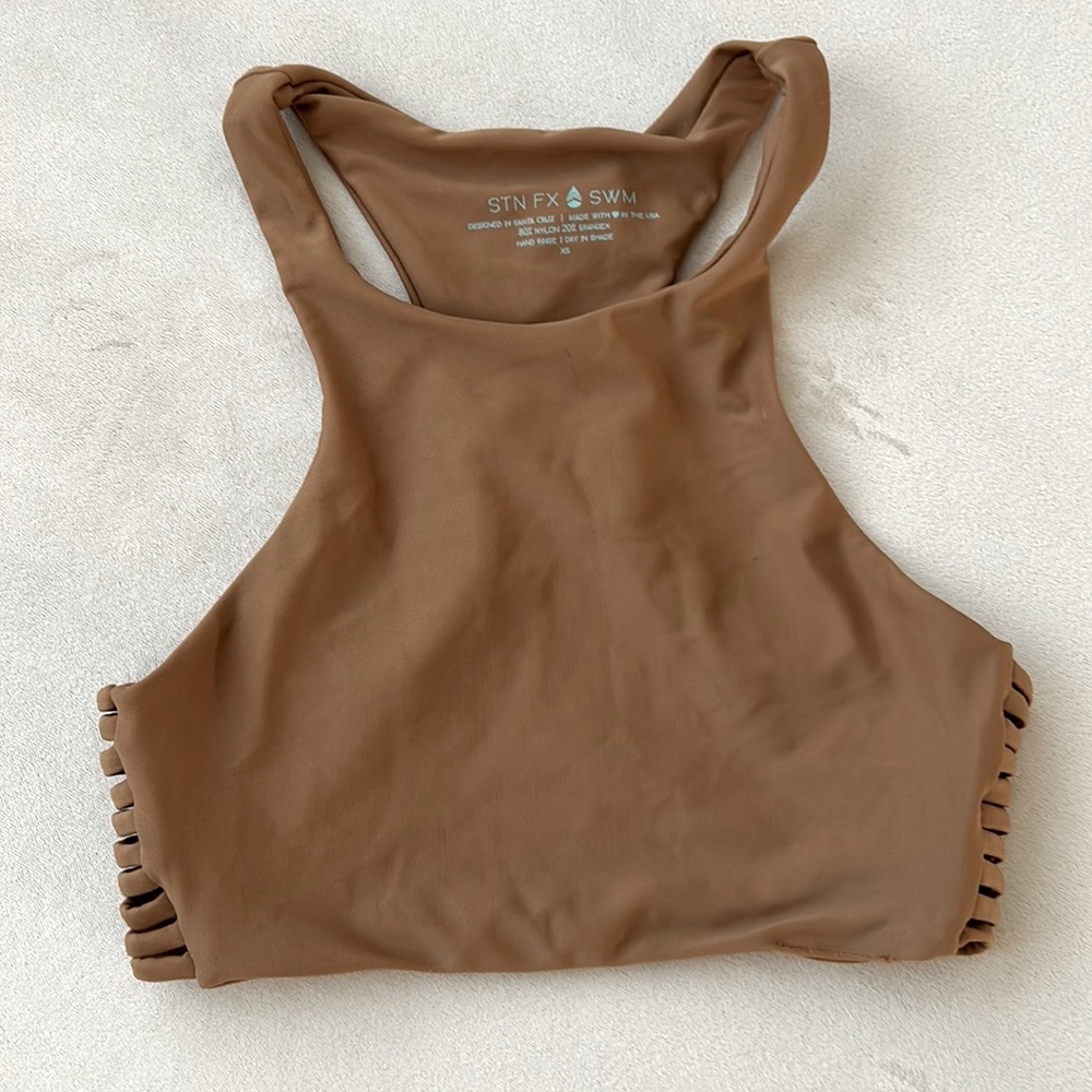 Stone Fox Swim halter bikini top XS
